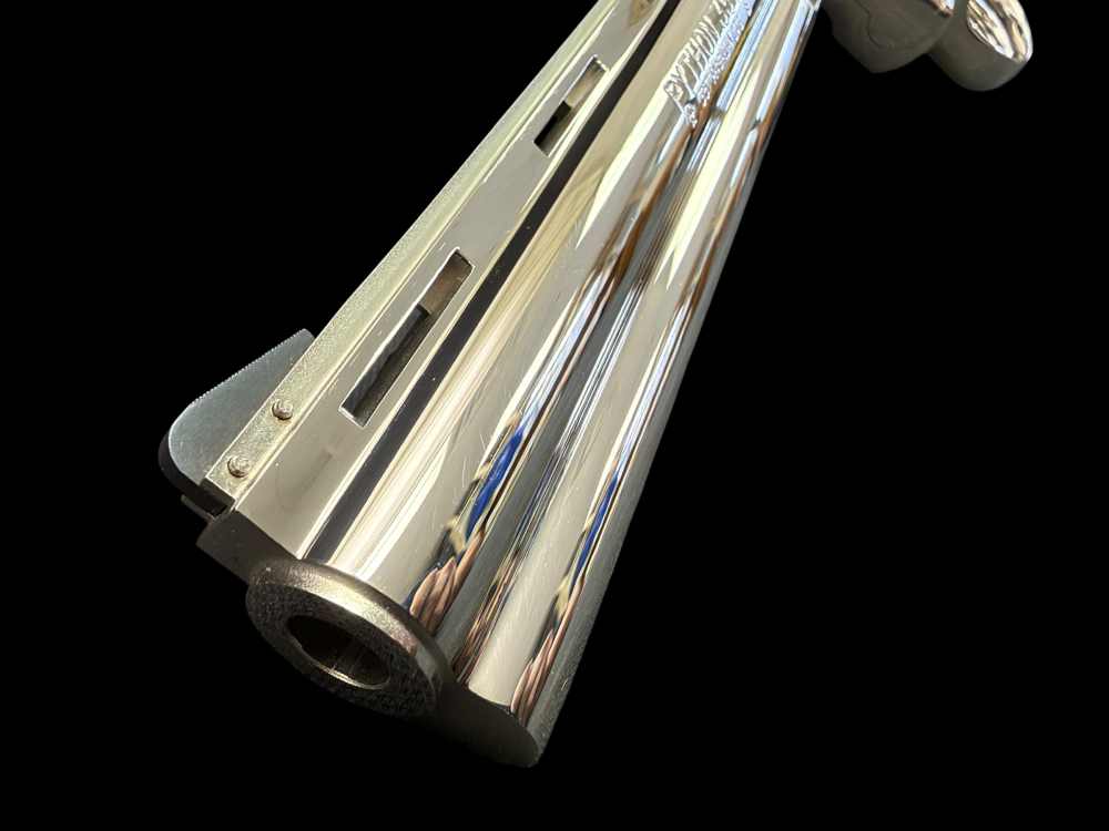 MOUTHWATERING, MUSEUM QUALITY, FACTORY NICKEL COLT PYTHON 8” OG BOX, PAPERS-img-19