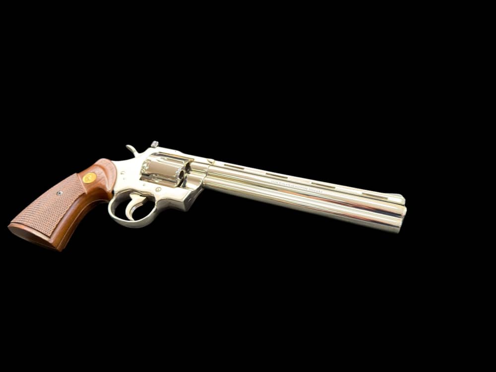 MOUTHWATERING, MUSEUM QUALITY, FACTORY NICKEL COLT PYTHON 8” OG BOX, PAPERS-img-59