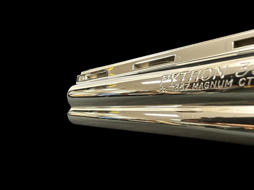 MOUTHWATERING, MUSEUM QUALITY, FACTORY NICKEL COLT PYTHON 8” OG BOX, PAPERS-img-48