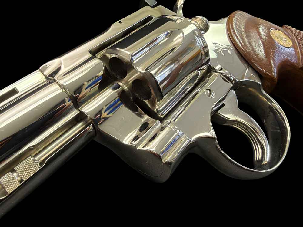 MOUTHWATERING, MUSEUM QUALITY, FACTORY NICKEL COLT PYTHON 8” OG BOX, PAPERS-img-29