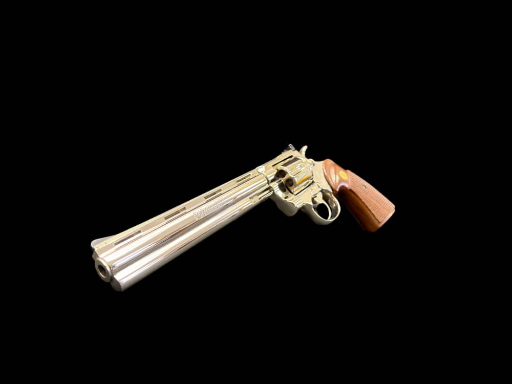 MOUTHWATERING, MUSEUM QUALITY, FACTORY NICKEL COLT PYTHON 8” OG BOX, PAPERS-img-4