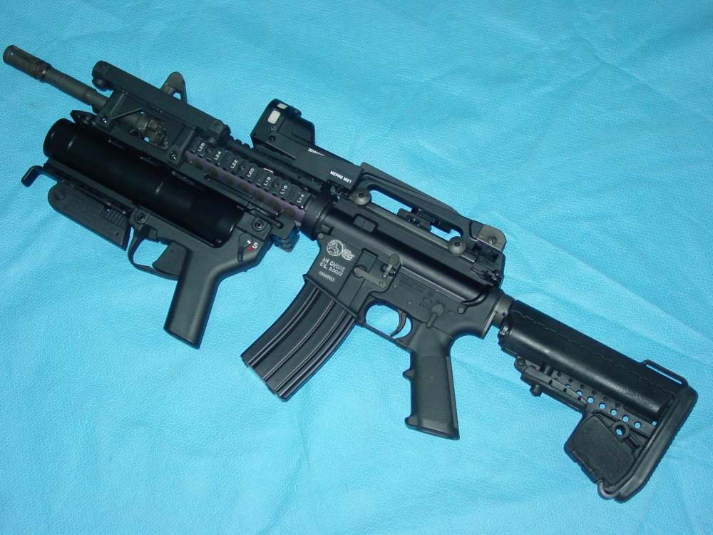 Colt M4 Carbine 5.56mm with Faux HK GLM 40mm Grenade Launcher-img-0