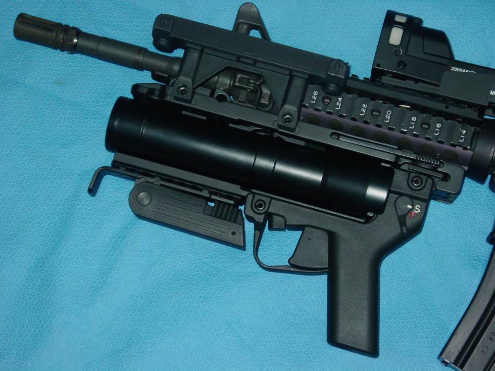 Colt M4 Carbine 5.56mm with Faux HK GLM 40mm Grenade Launcher-img-1
