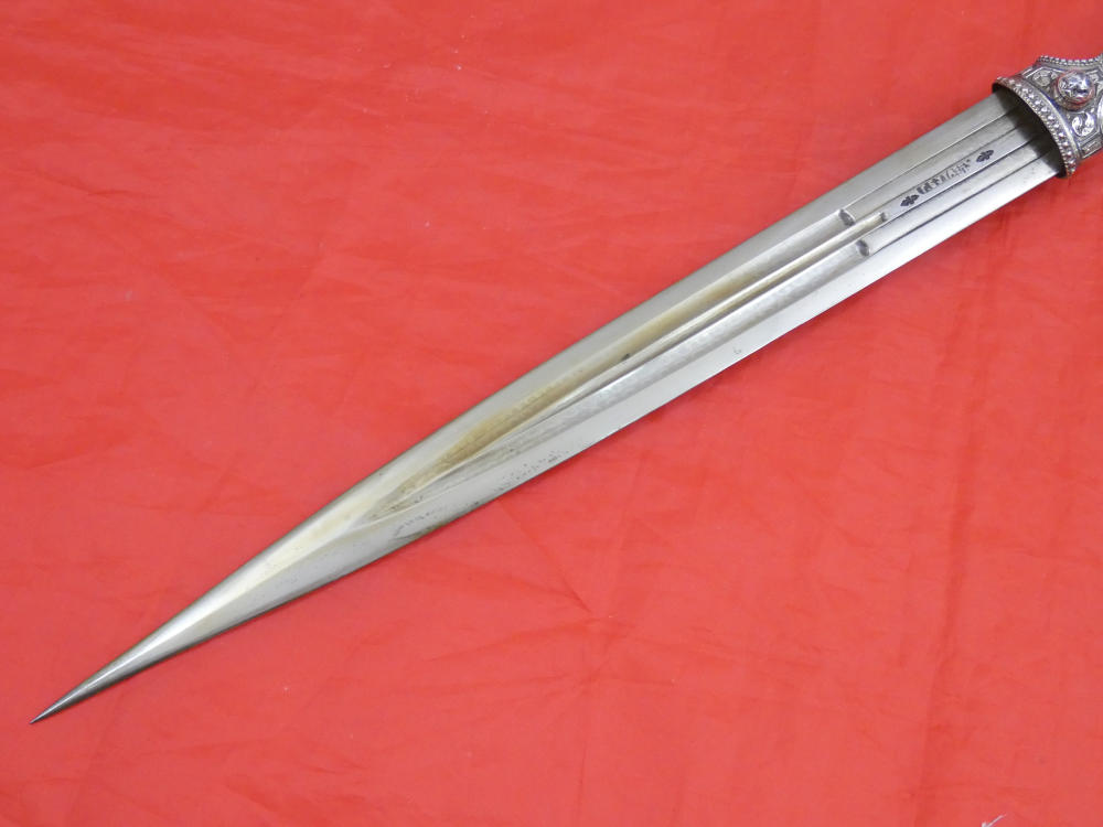 FINEST ANTIQUE IMPERIAL RUSSIAN / CAUCASIAN SILVER DAGGER KINDJAL sword-img-20