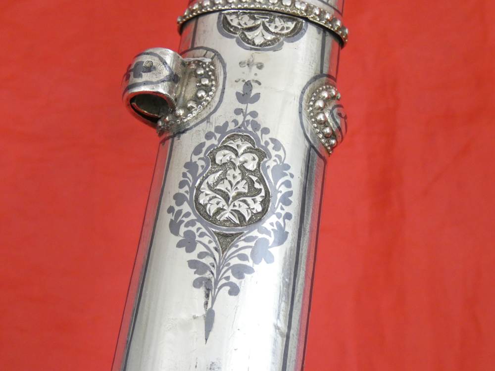 FINEST ANTIQUE IMPERIAL RUSSIAN / CAUCASIAN SILVER DAGGER KINDJAL sword-img-8