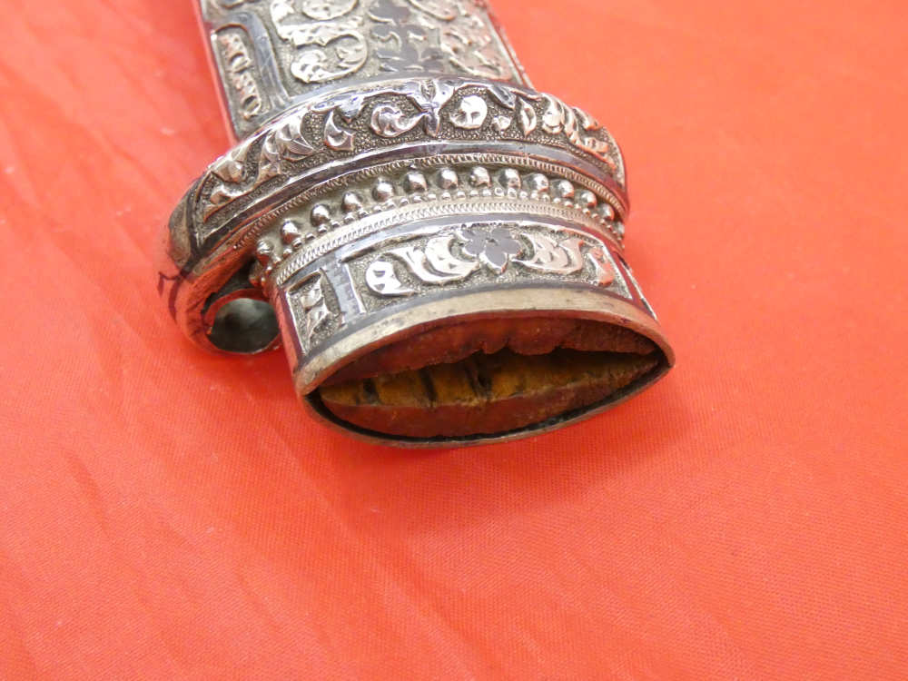 FINEST ANTIQUE IMPERIAL RUSSIAN / CAUCASIAN SILVER DAGGER KINDJAL sword-img-28