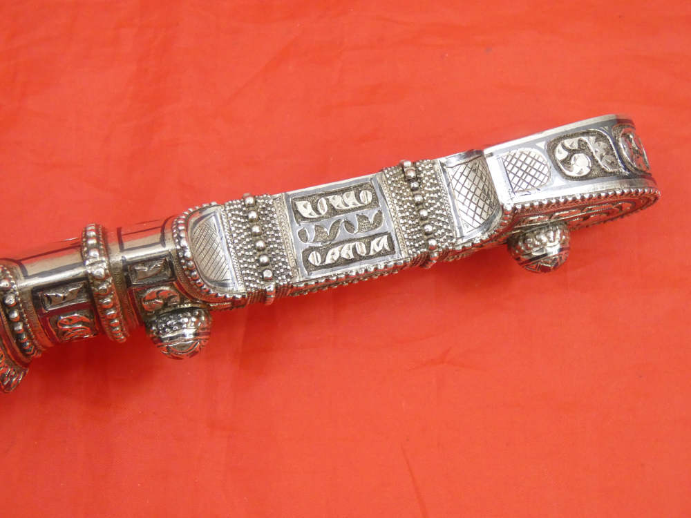FINEST ANTIQUE IMPERIAL RUSSIAN / CAUCASIAN SILVER DAGGER KINDJAL sword-img-14