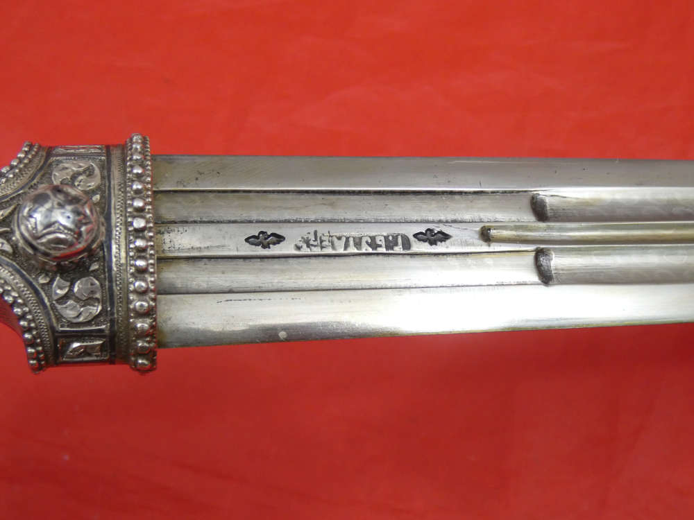 FINEST ANTIQUE IMPERIAL RUSSIAN / CAUCASIAN SILVER DAGGER KINDJAL sword-img-23