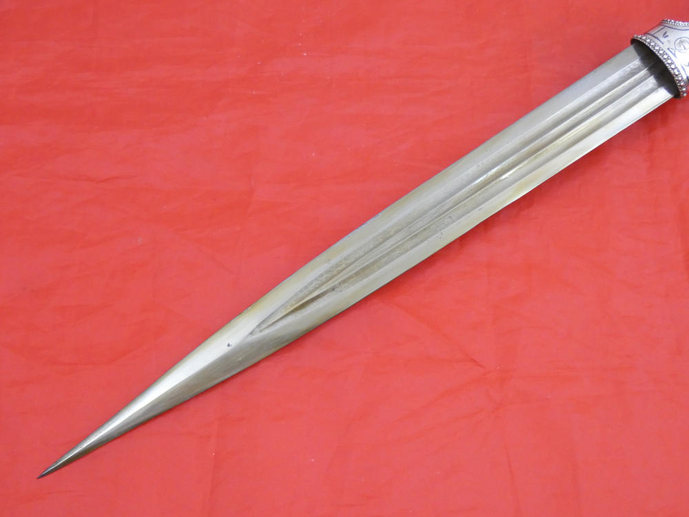 FINEST ANTIQUE IMPERIAL RUSSIAN / CAUCASIAN SILVER DAGGER KINDJAL sword-img-21
