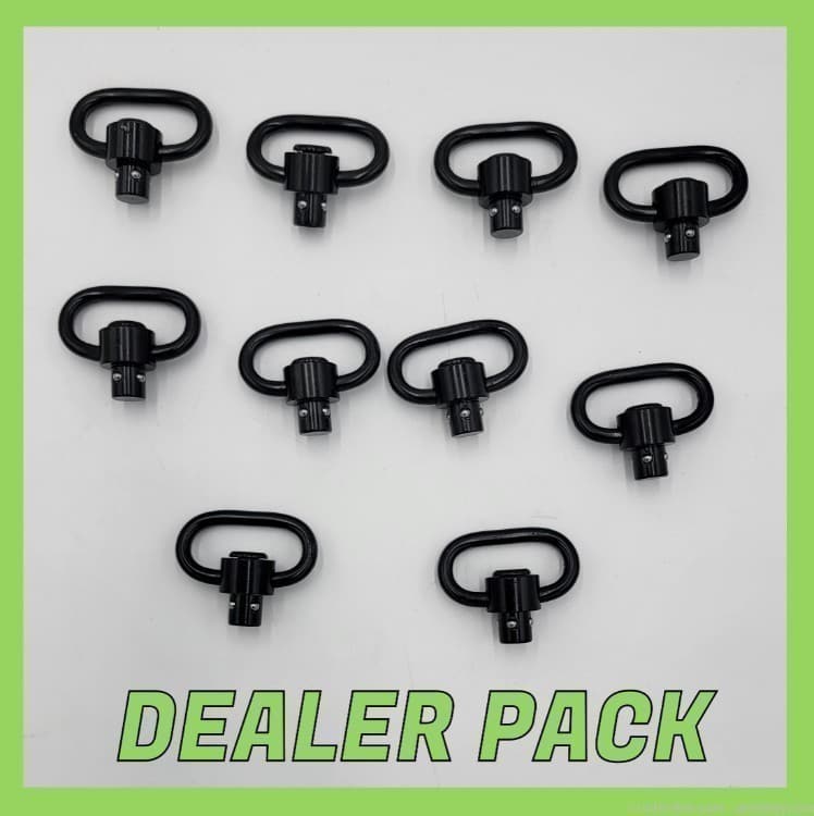 10 QD Quick Detachable Sling Swivel Q.D. AR15, Rifle, Pistol DEALER PACK -img-0