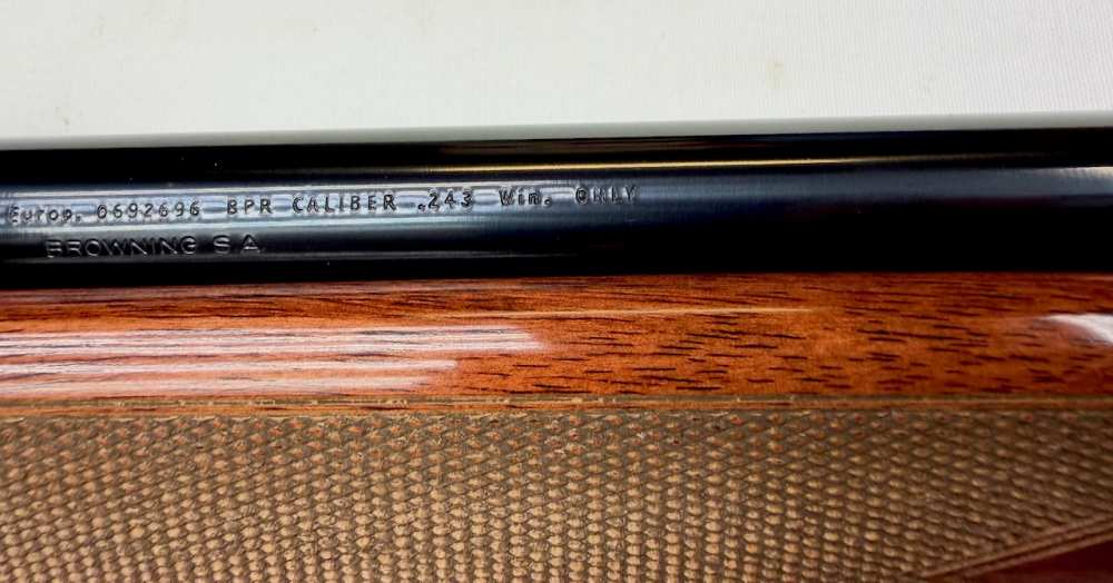 Rare 1997 Browning BPR Safari 243 Winchester 22" Barrel Deluxe Walnut New-img-17