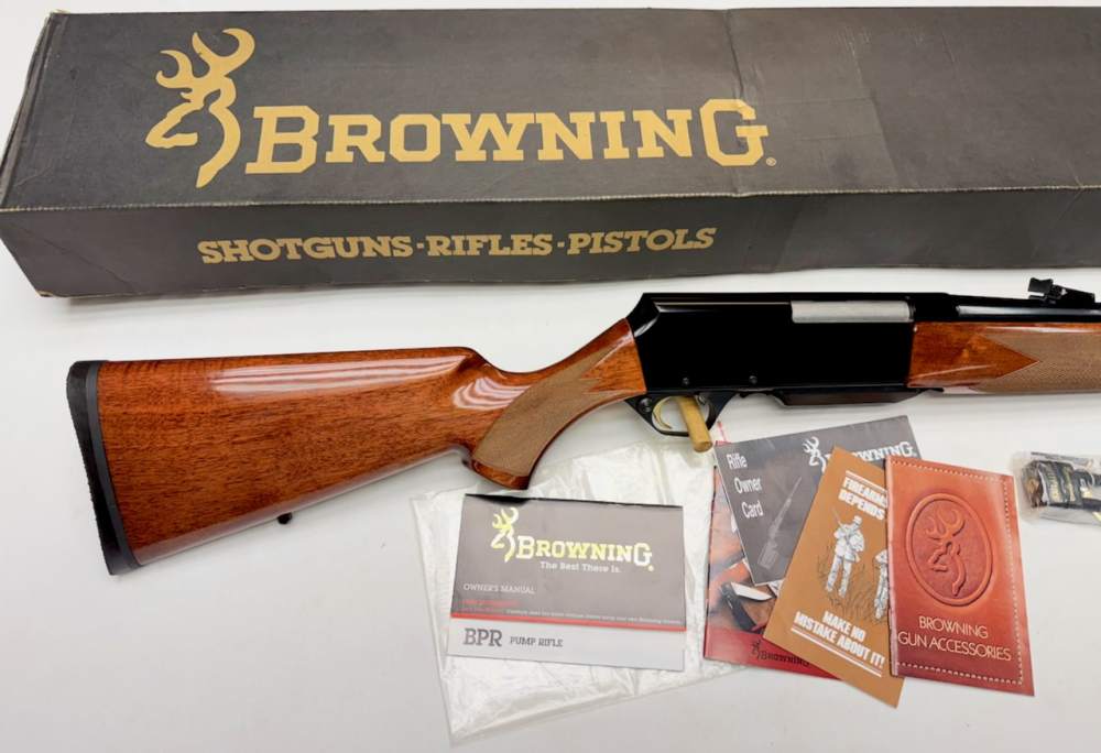 Rare 1997 Browning BPR Safari 243 Winchester 22" Barrel Deluxe Walnut New-img-1