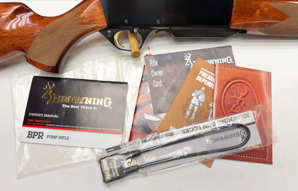 Rare 1997 Browning BPR Safari 243 Winchester 22" Barrel Deluxe Walnut New-img-2