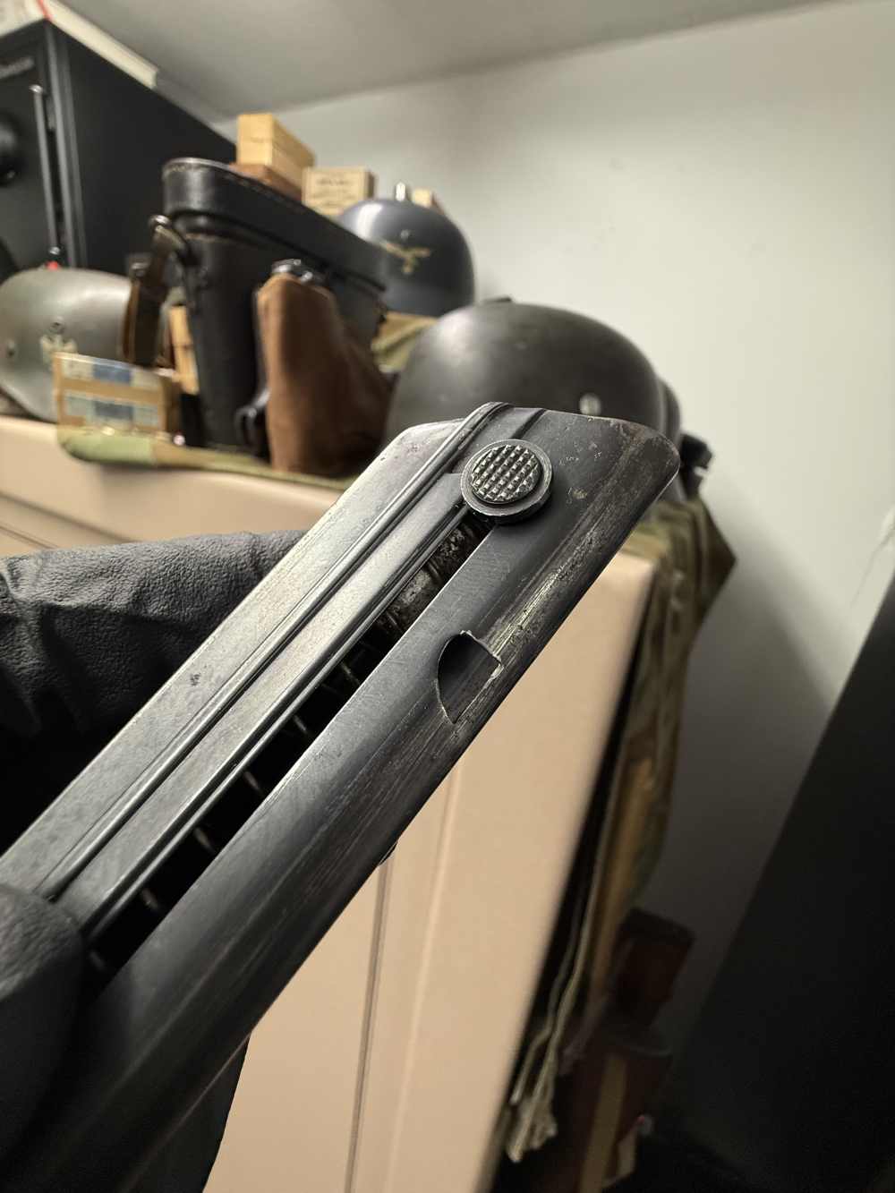 Very Good All Original Untouched P.08 German Luger 9MM Magazine-img-1