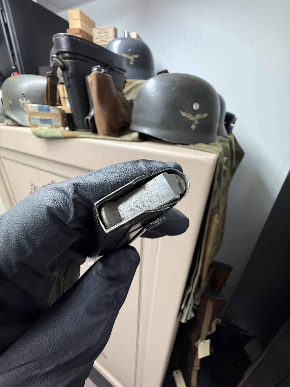Excellent All Original Untouched P.08 German Luger 9MM Magazine BYF-img-4