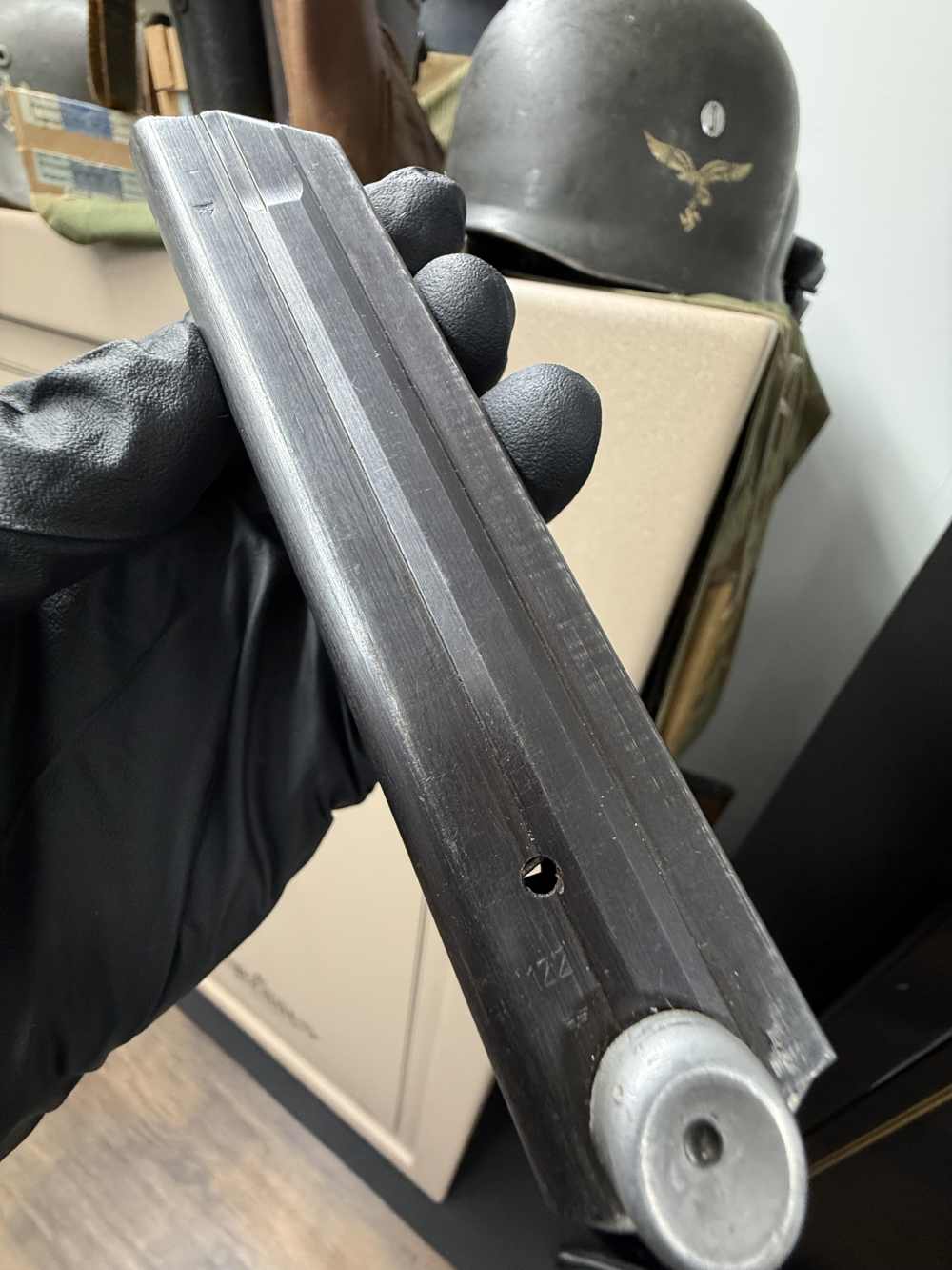 Excellent All Original Untouched P.08 German Luger 9MM Magazine BYF-img-10