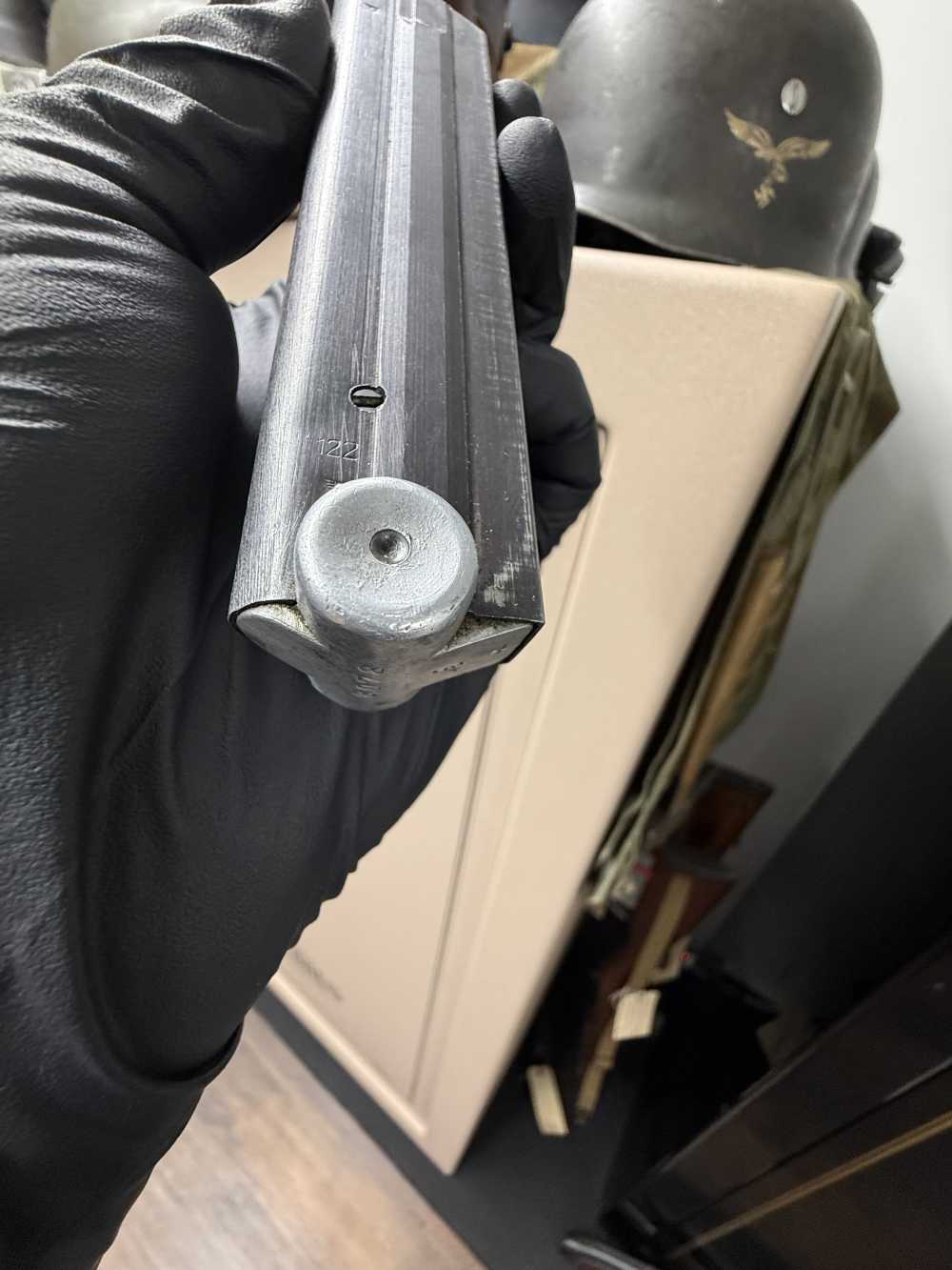 Excellent All Original Untouched P.08 German Luger 9MM Magazine BYF-img-12