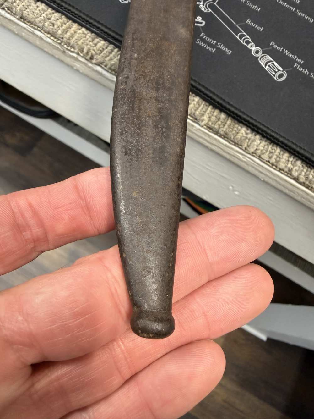 Very Good Original USGI Bring Back Japanese Late WWII Bayonet 7.7 Jap-img-25