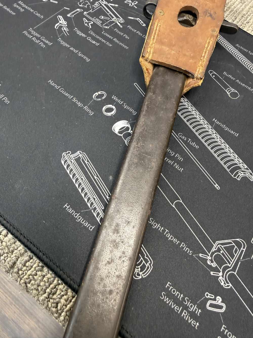 Very Good Original USGI Bring Back Japanese Late WWII Bayonet 7.7 Jap-img-20