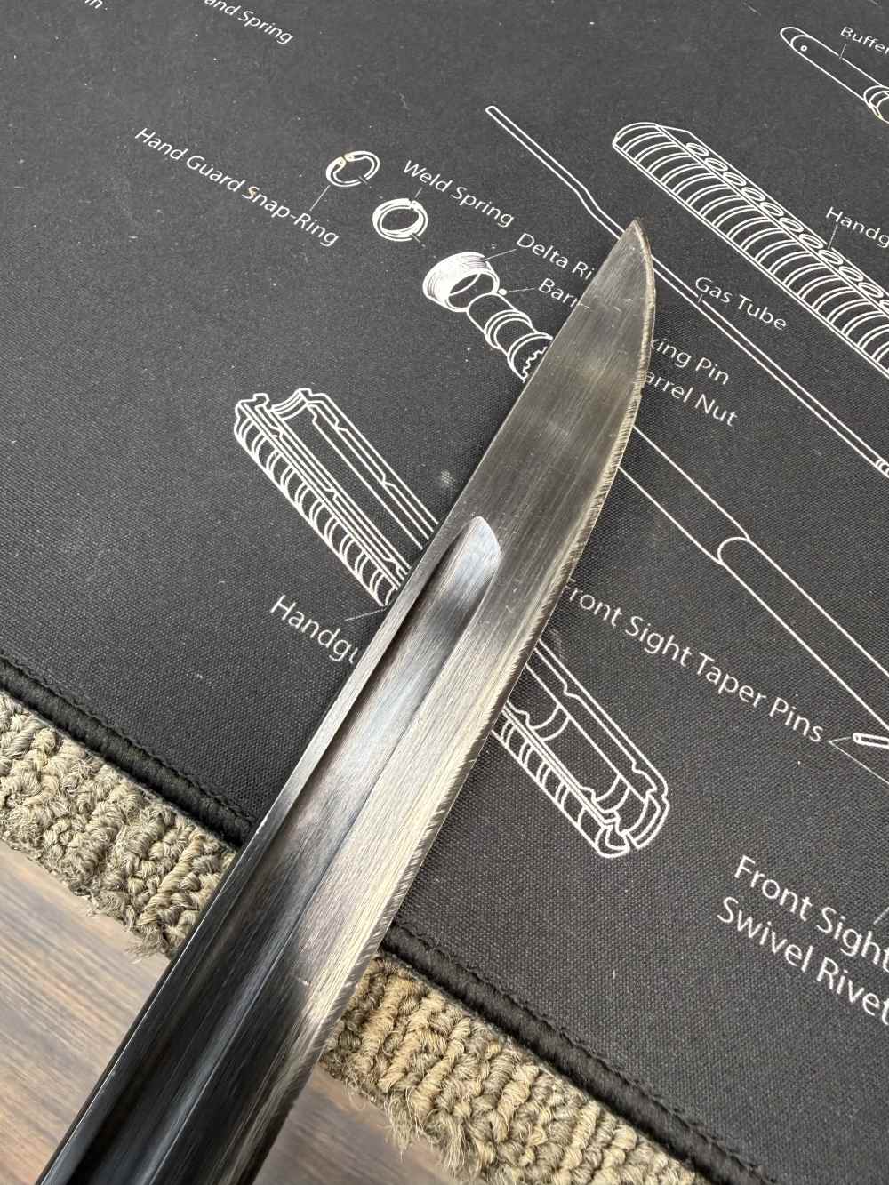 Very Good Original USGI Bring Back Japanese Late WWII Bayonet 7.7 Jap-img-40