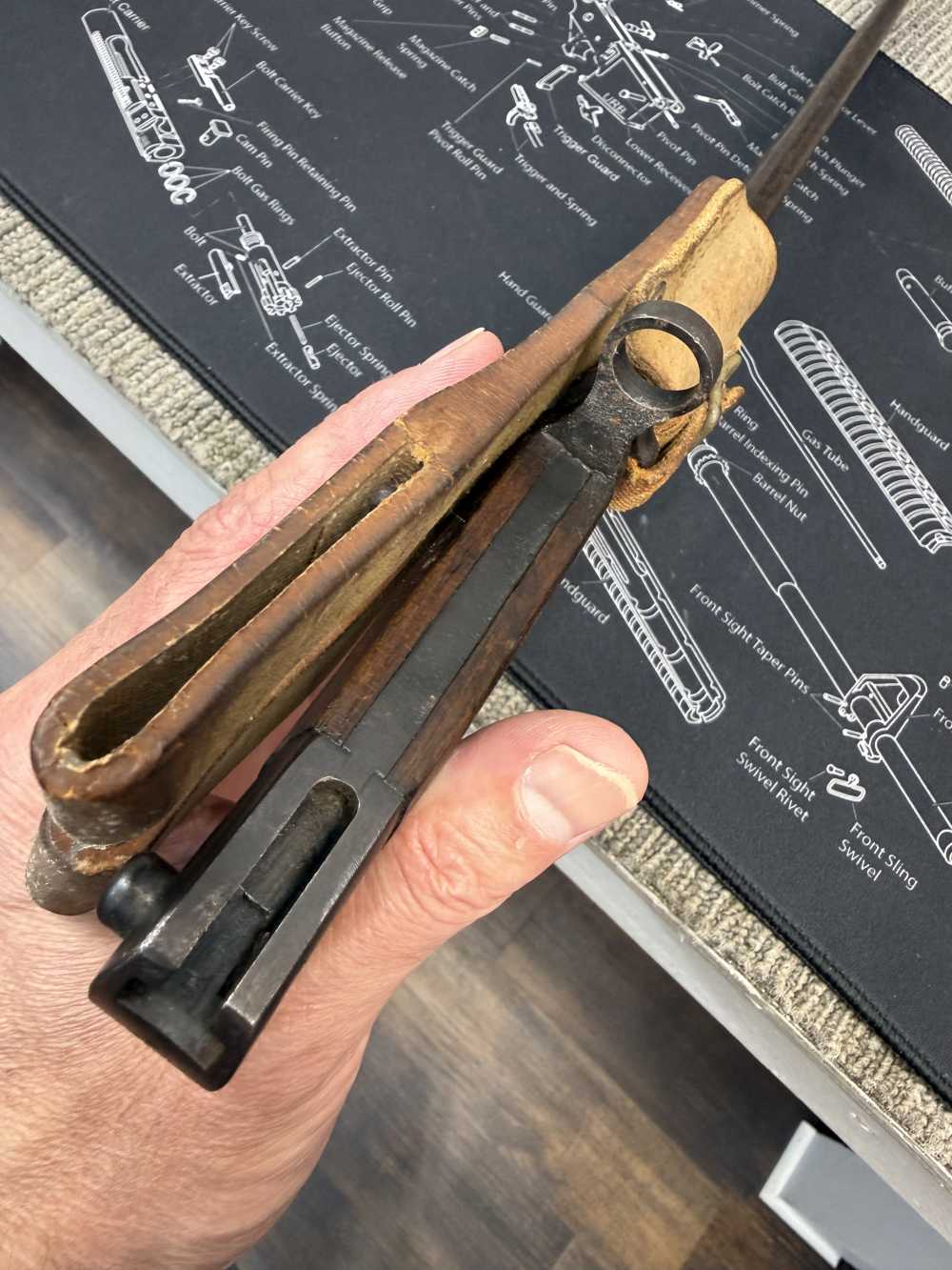 Very Good Original USGI Bring Back Japanese Late WWII Bayonet 7.7 Jap-img-7