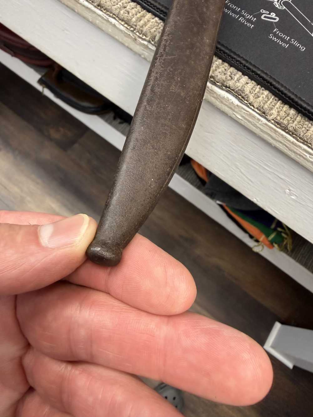 Very Good Original USGI Bring Back Japanese Late WWII Bayonet 7.7 Jap-img-22