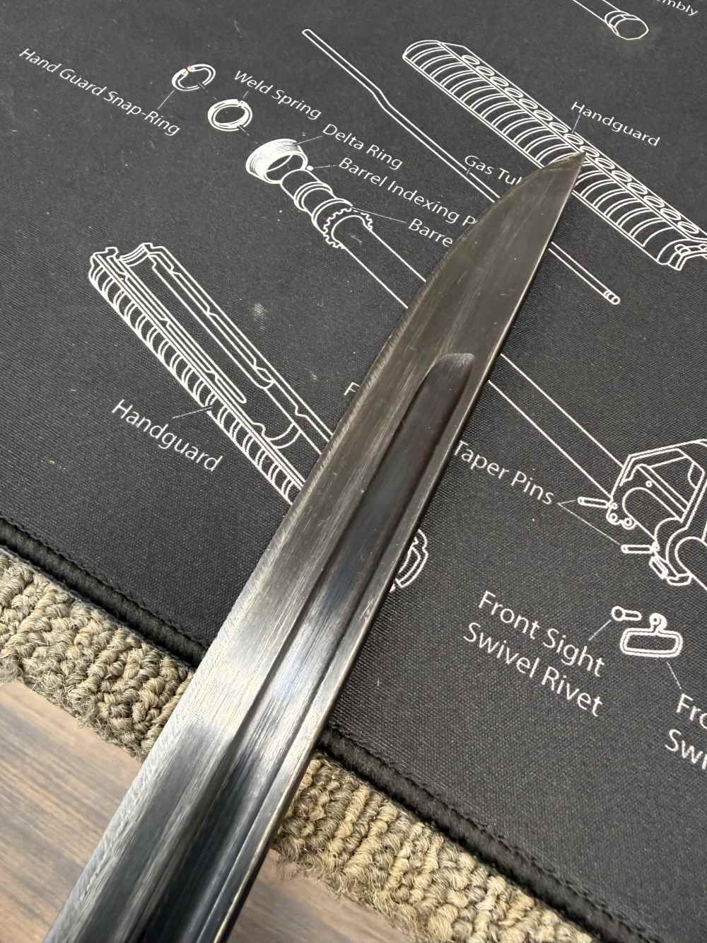 Very Good Original USGI Bring Back Japanese Late WWII Bayonet 7.7 Jap-img-43