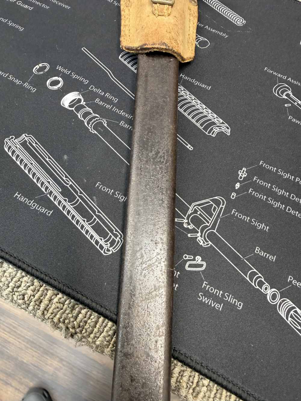 Very Good Original USGI Bring Back Japanese Late WWII Bayonet 7.7 Jap-img-27