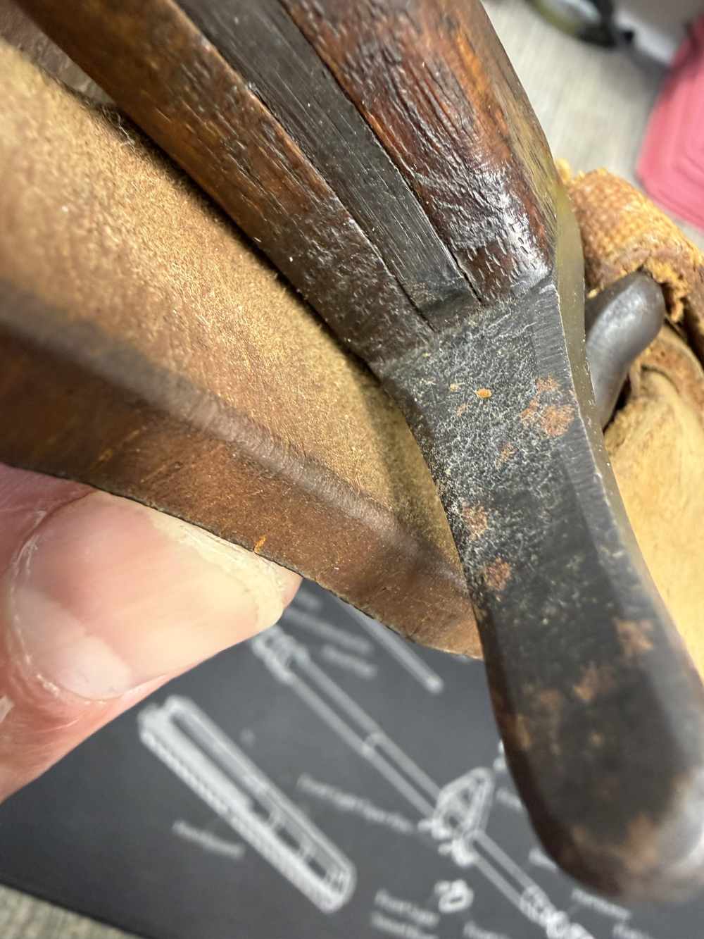 Very Good Original USGI Bring Back Japanese Late WWII Bayonet 7.7 Jap-img-14