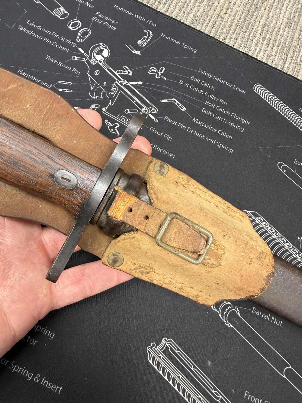 Very Good Original USGI Bring Back Japanese Late WWII Bayonet 7.7 Jap-img-9