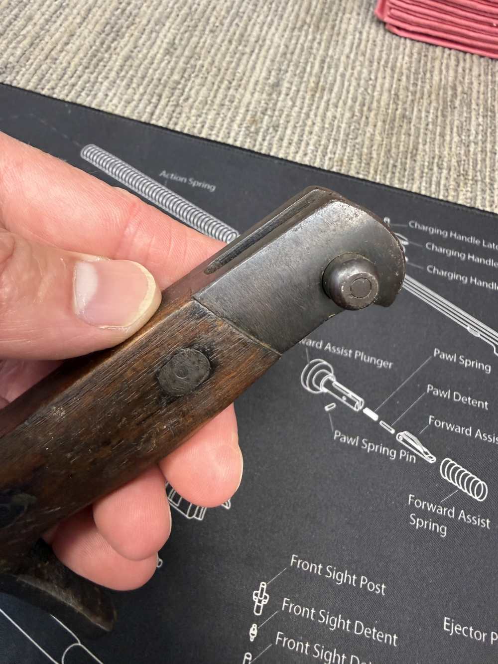 Very Good Original USGI Bring Back Japanese Late WWII Bayonet 7.7 Jap-img-31