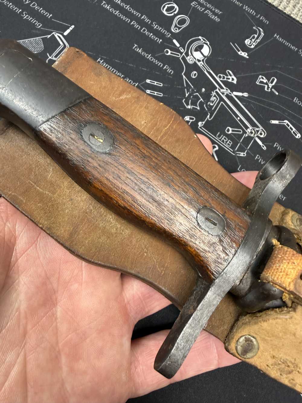 Very Good Original USGI Bring Back Japanese Late WWII Bayonet 7.7 Jap-img-12