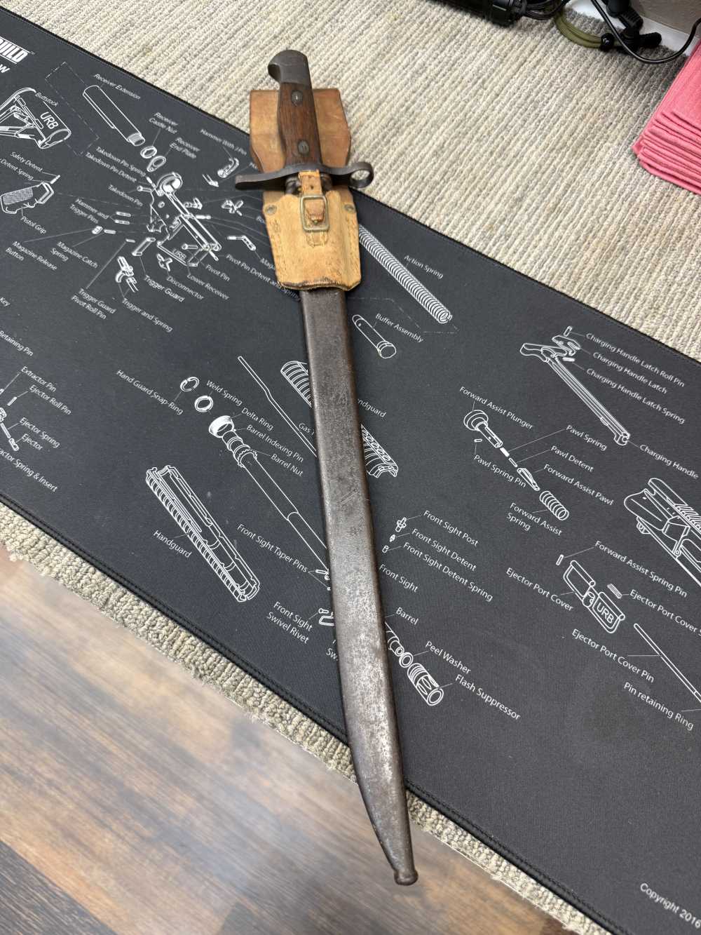 Very Good Original USGI Bring Back Japanese Late WWII Bayonet 7.7 Jap-img-1