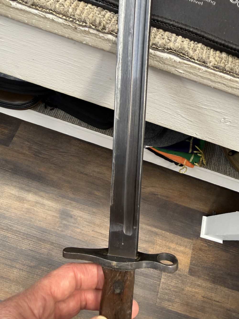 Very Good Original USGI Bring Back Japanese Late WWII Bayonet 7.7 Jap-img-46