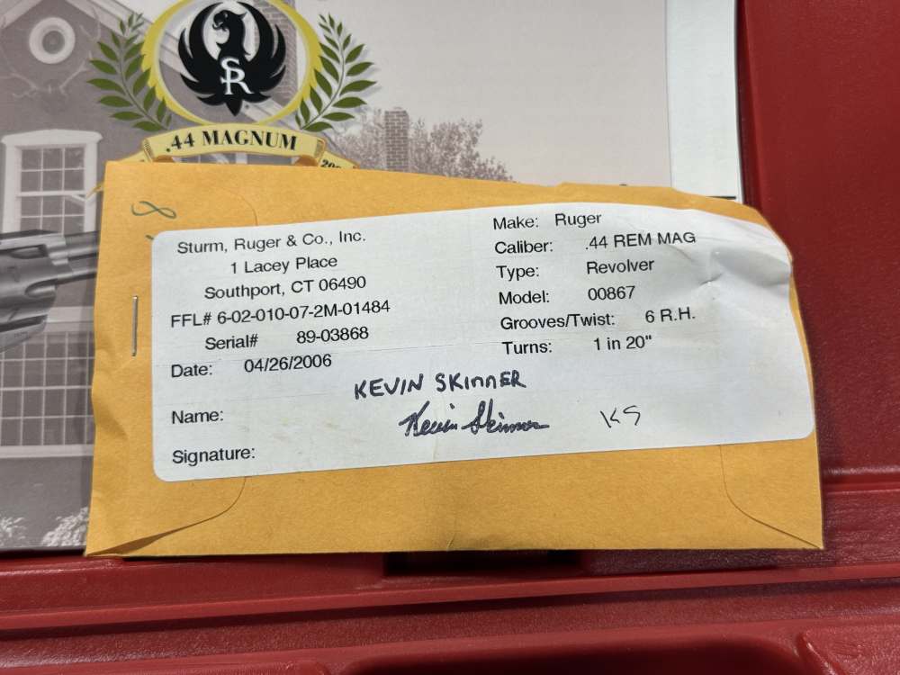 RUGER BLACKHAWK REVOLVER 44 MAG COMMEMORATIVE 2006 NEW IN BOX (J-21)-img-3