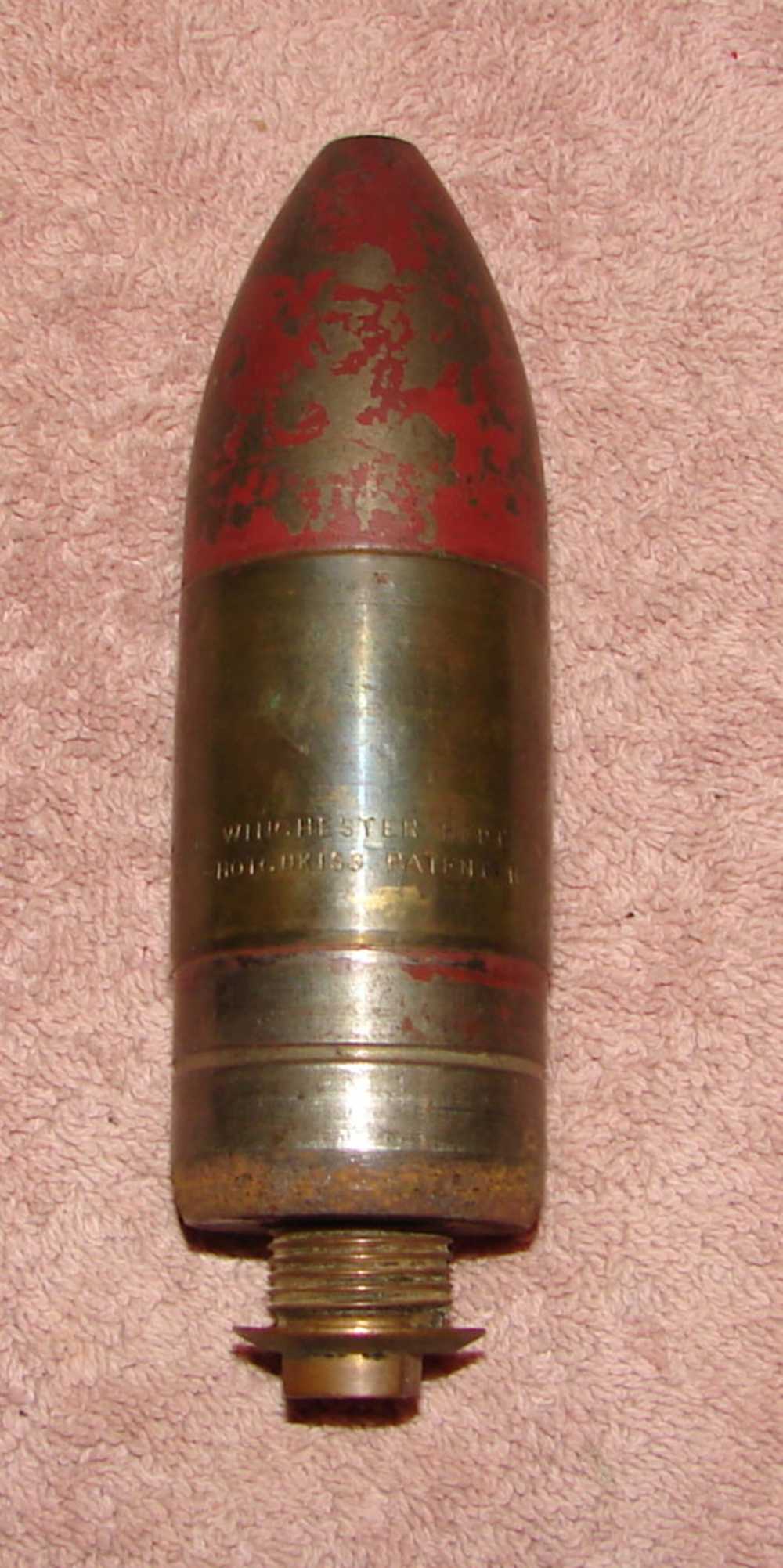 37MM Mountain Gun Projectile W/Sectioned Fuse INERT-img-2