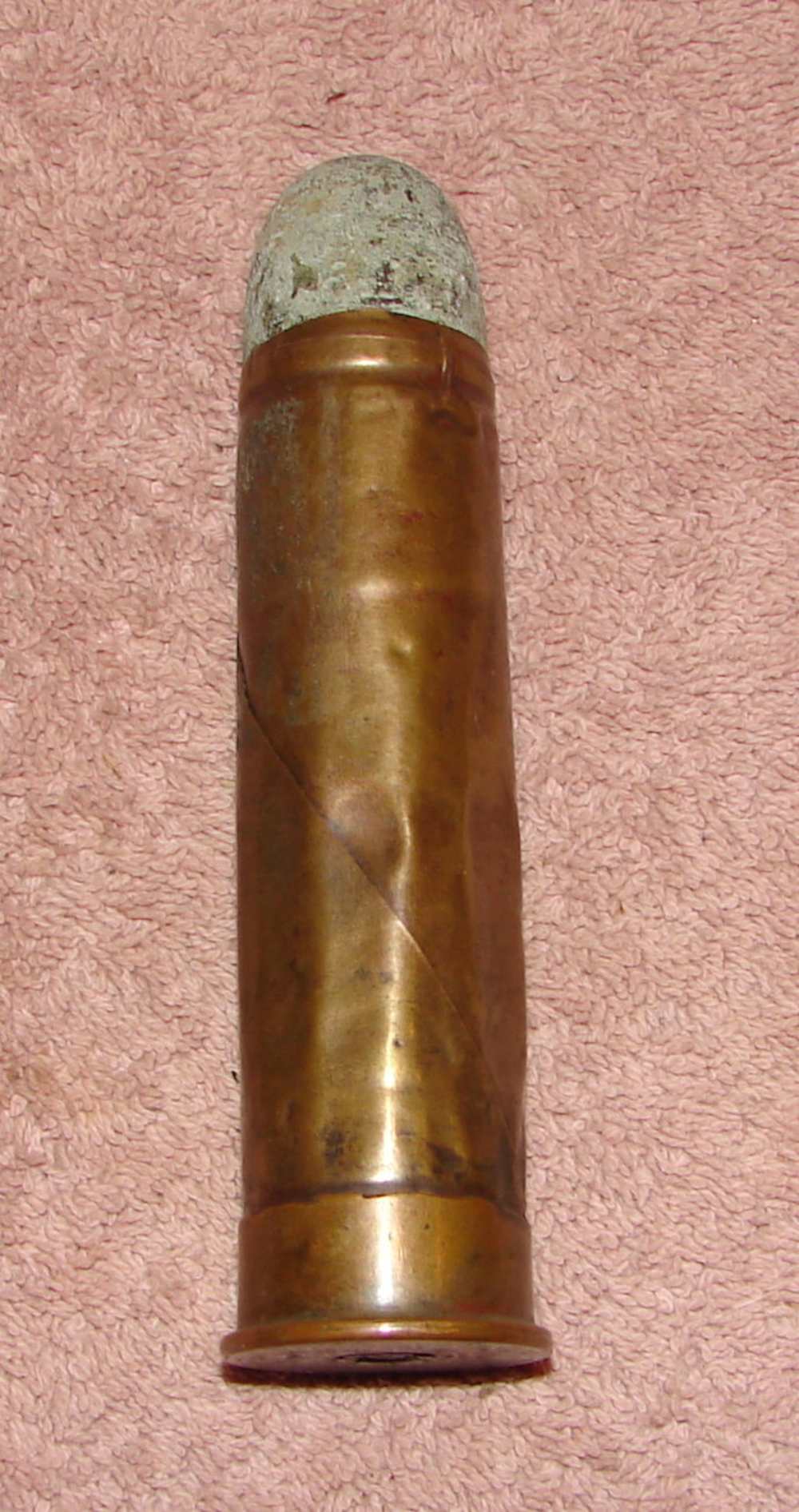 1 inch Nordenfelt-Palmcrantz Gatling Gun Round 25.4MM 1889 RARE LIVE-img-1