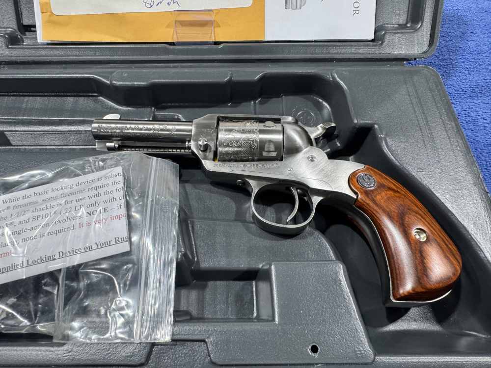 LIPSEY'S RUGER BEARCAT 22 LR STAINLESS NEW IN BOX 2013 MODEL 00916 (J-22)-img-0