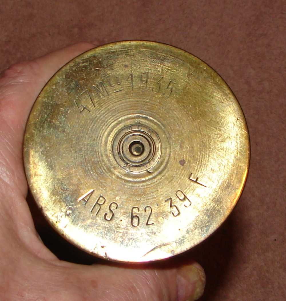 FRENCH 47MM X 193 Tank Round Dated 1935 INERT-img-6