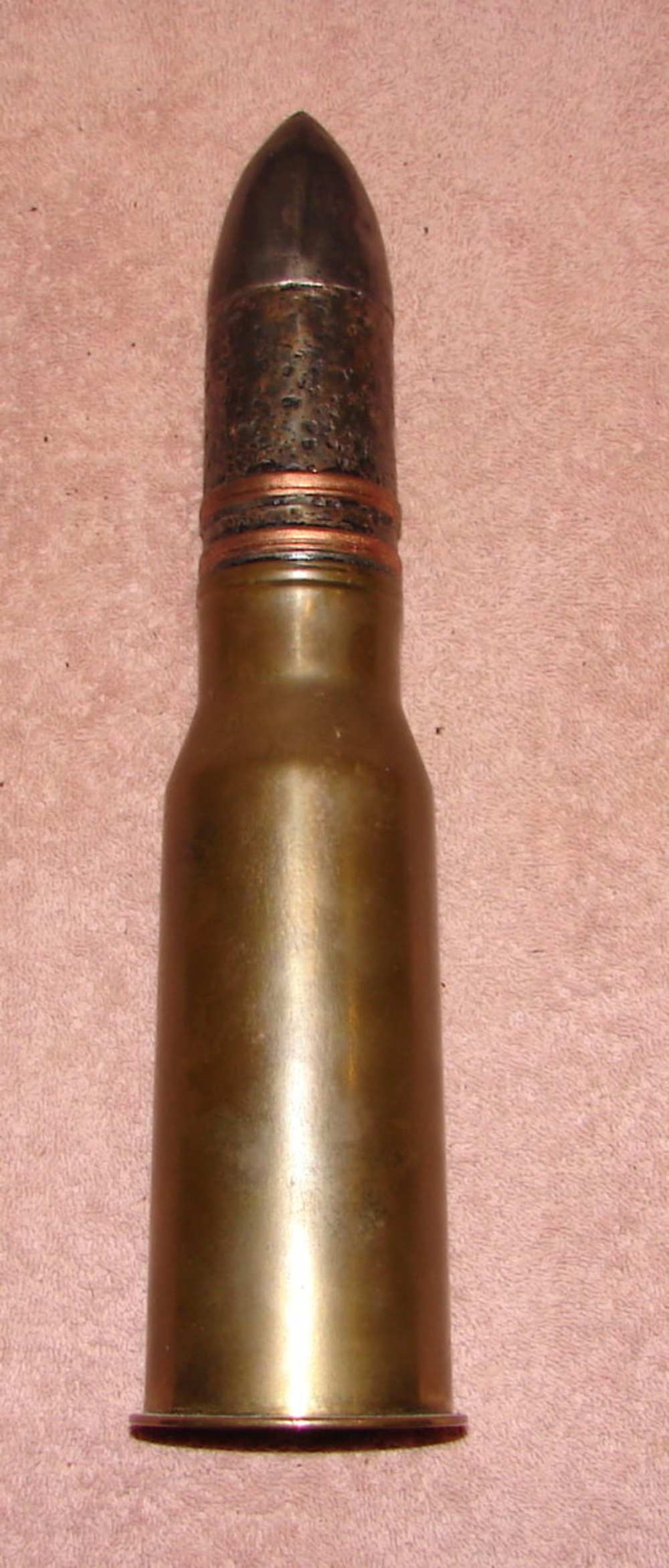 FRENCH 47MM X 193 Tank Round Dated 1935 INERT-img-0