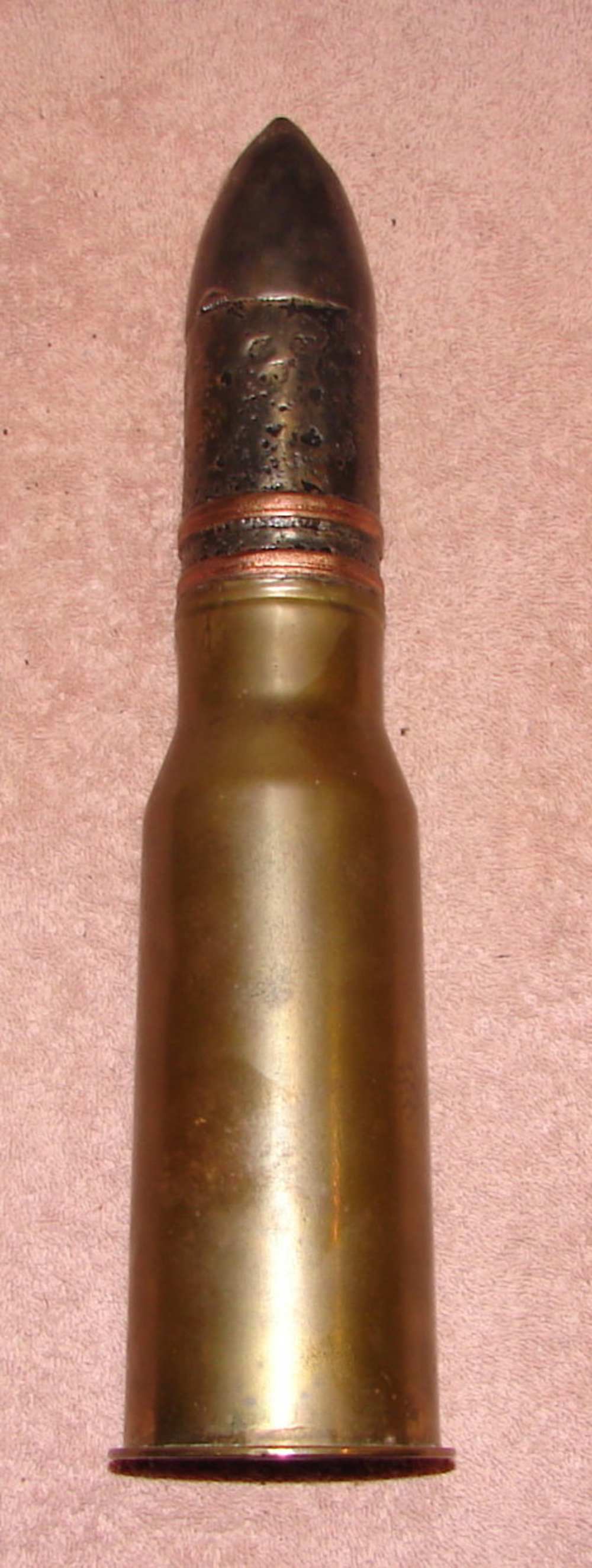 FRENCH 47MM X 193 Tank Round Dated 1935 INERT-img-2