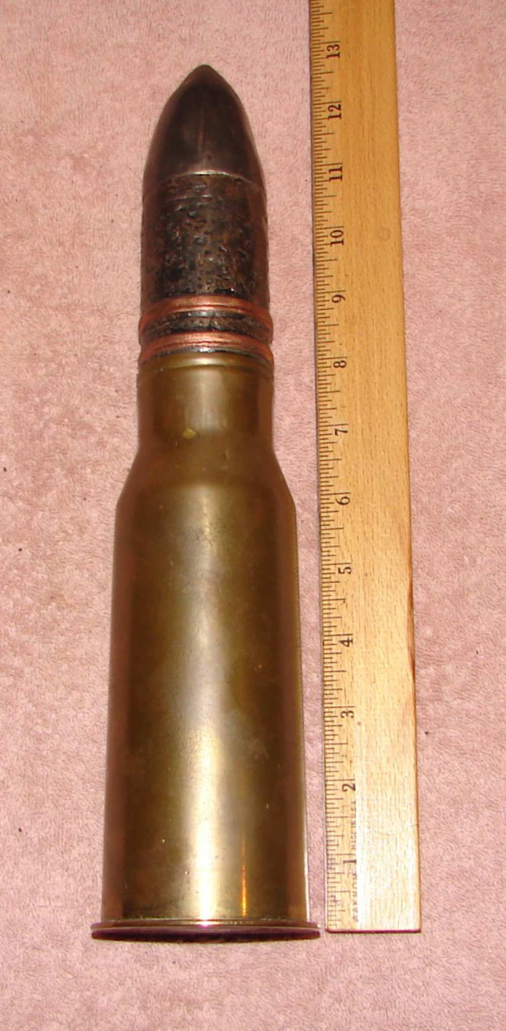 FRENCH 47MM X 193 Tank Round Dated 1935 INERT-img-8