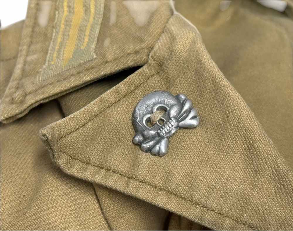 WW2 German DAK Afrika Korps Uniform Tunic Shorts WWII Jacket panzer skull  -img-9