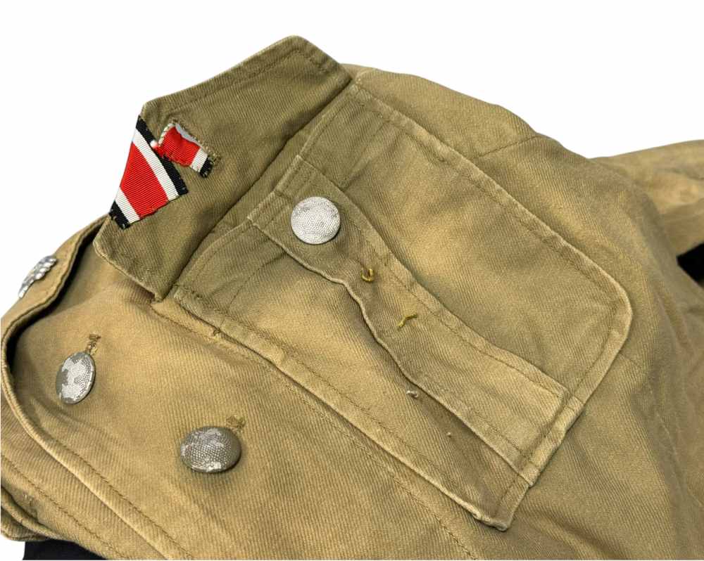 WW2 German DAK Afrika Korps Uniform Tunic Shorts WWII Jacket panzer skull  -img-20