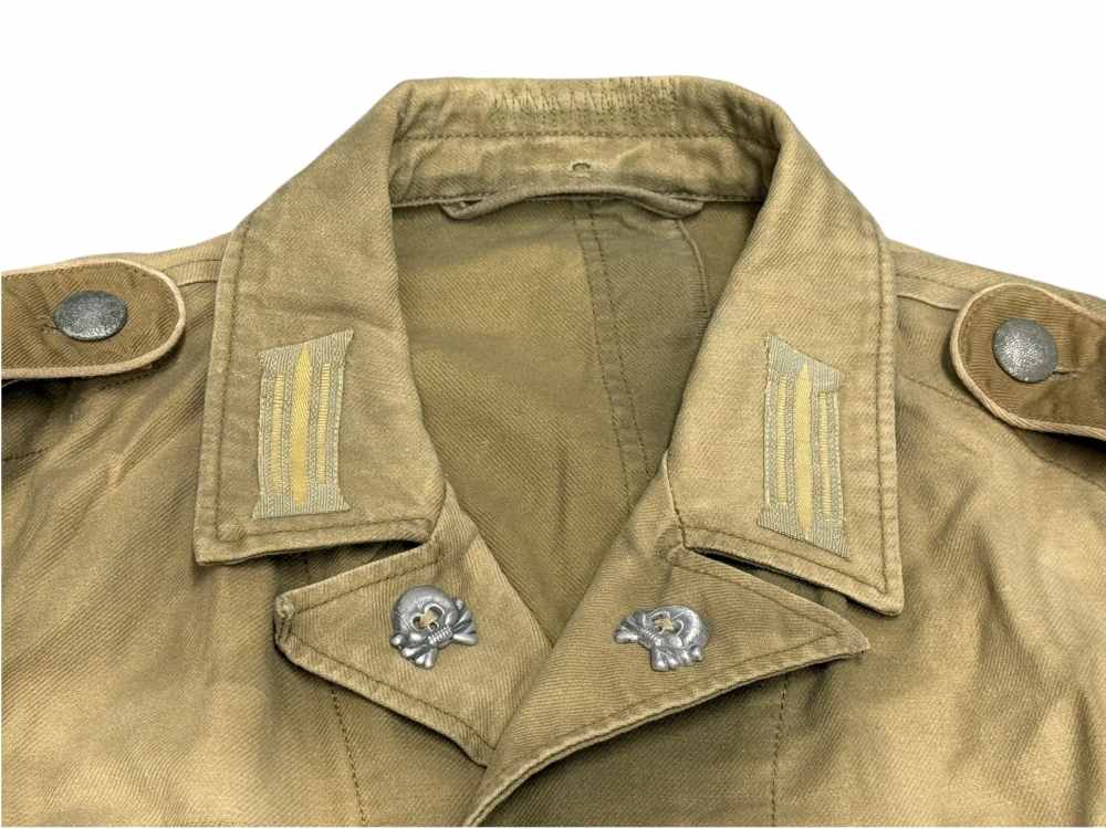 WW2 German DAK Afrika Korps Uniform Tunic Shorts WWII Jacket panzer skull  -img-5