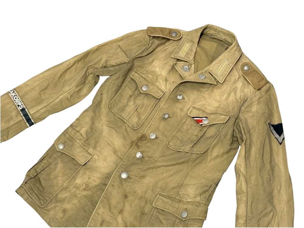 WW2 German DAK Afrika Korps Uniform Tunic Shorts WWII Jacket panzer skull  -img-4
