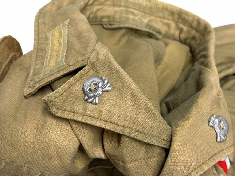 WW2 German DAK Afrika Korps Uniform Tunic Shorts WWII Jacket panzer skull  -img-8