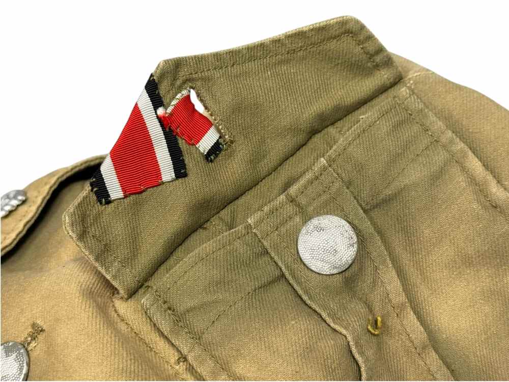 WW2 German DAK Afrika Korps Uniform Tunic Shorts WWII Jacket panzer skull  -img-21