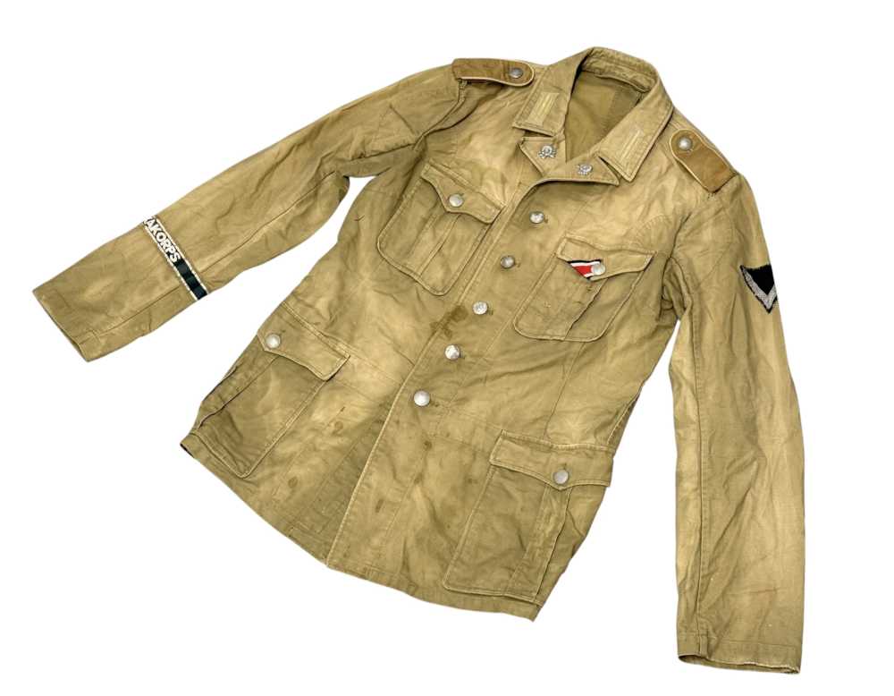 WW2 German DAK Afrika Korps Uniform Tunic Shorts WWII Jacket panzer skull  -img-3