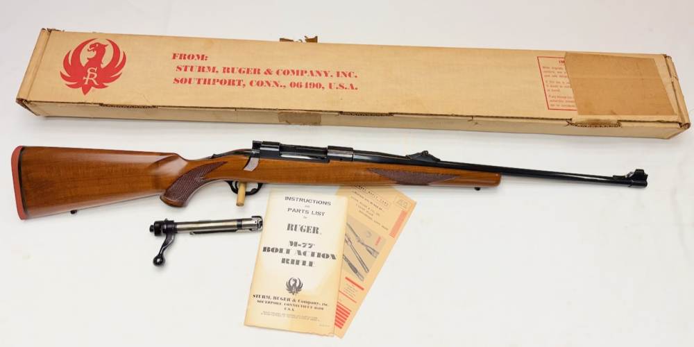 NIB Rare 1976 Ruger M77 ST 270 Winchester 22" Barrel Round Top Tang Safety-img-0